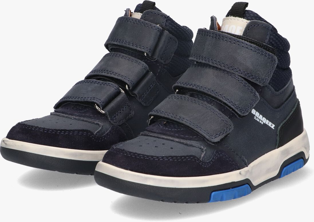 BRAQEEZ blauwe braqeez hoge sneaker chiel chicago