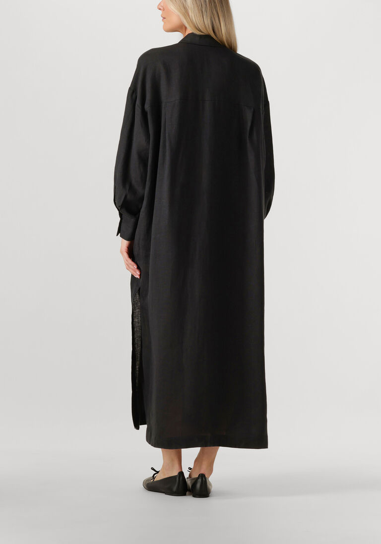 zwarte drykorn maxi jurk dravena