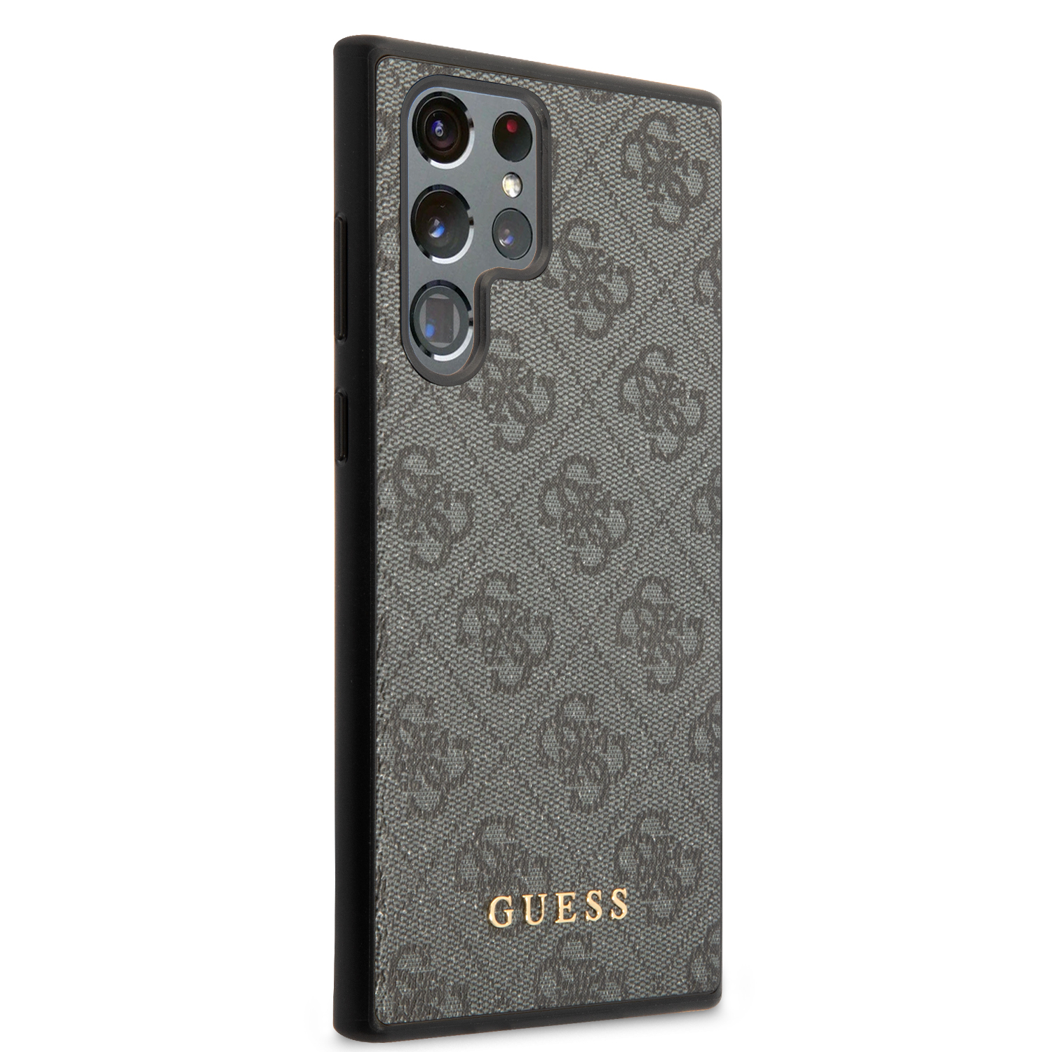 Samsung Galaxy S23 Ultra 5G Leder Hardcase Hülle 4G Metal Logo (GUHCS23LG4GFGR) - Grau