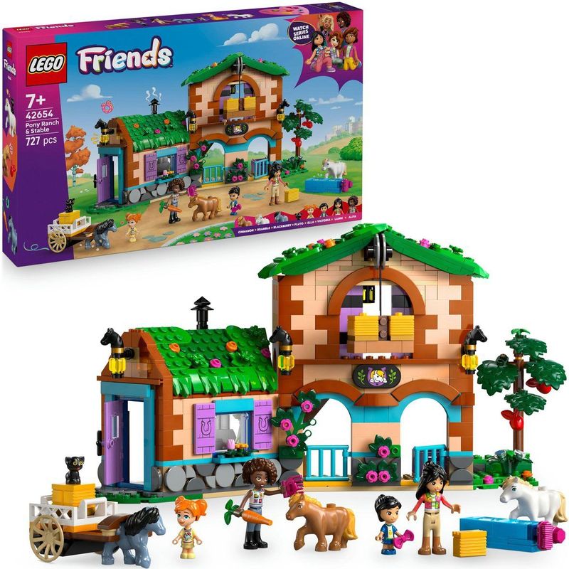 LEGO Friends - Ponyboerderij - Bouwset - Multikleur - Inclusief Minipoppetjes