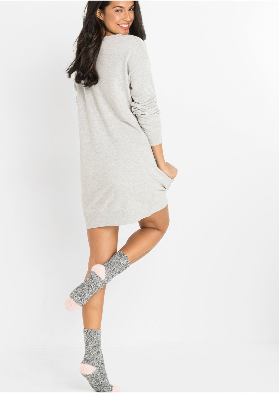 Lot de 4 paires de chaussettes douillettes avec nœud en satin