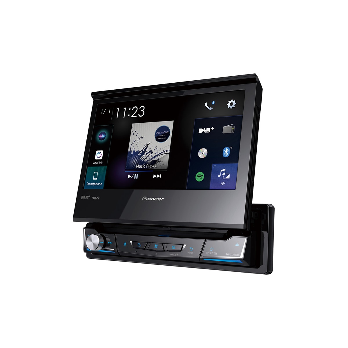 Pioneer AVH-Z7200DAB - Apple CarPlay, Bluetooth og USB