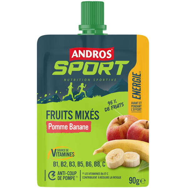 Compotes & purées énergétiques ANDROS GOURDE DE FRUITS MIXES POMME BANANE