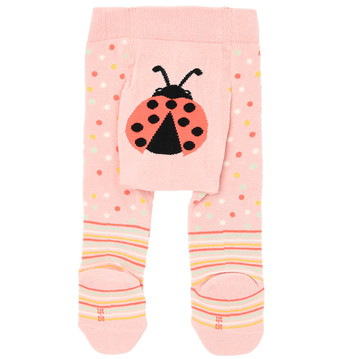 Topomini 2 Baby Strumpfhosen in verschiedenen Dessins rosa / hellrot / weiss