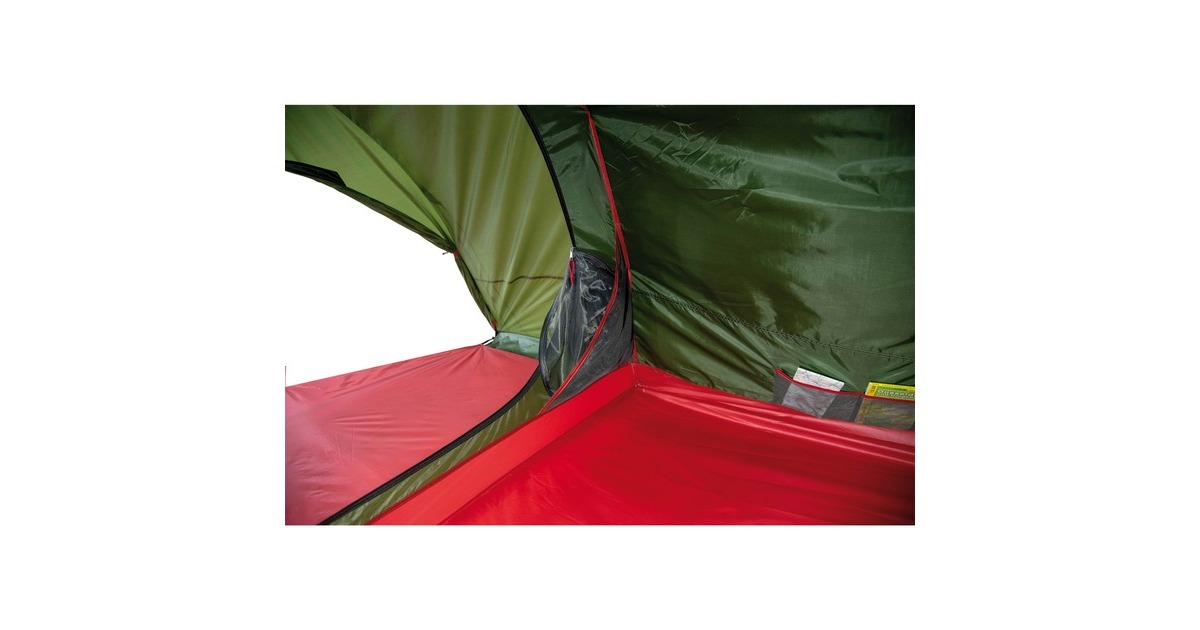 High PeakGoshawk 4 tent  (Groen/rood)