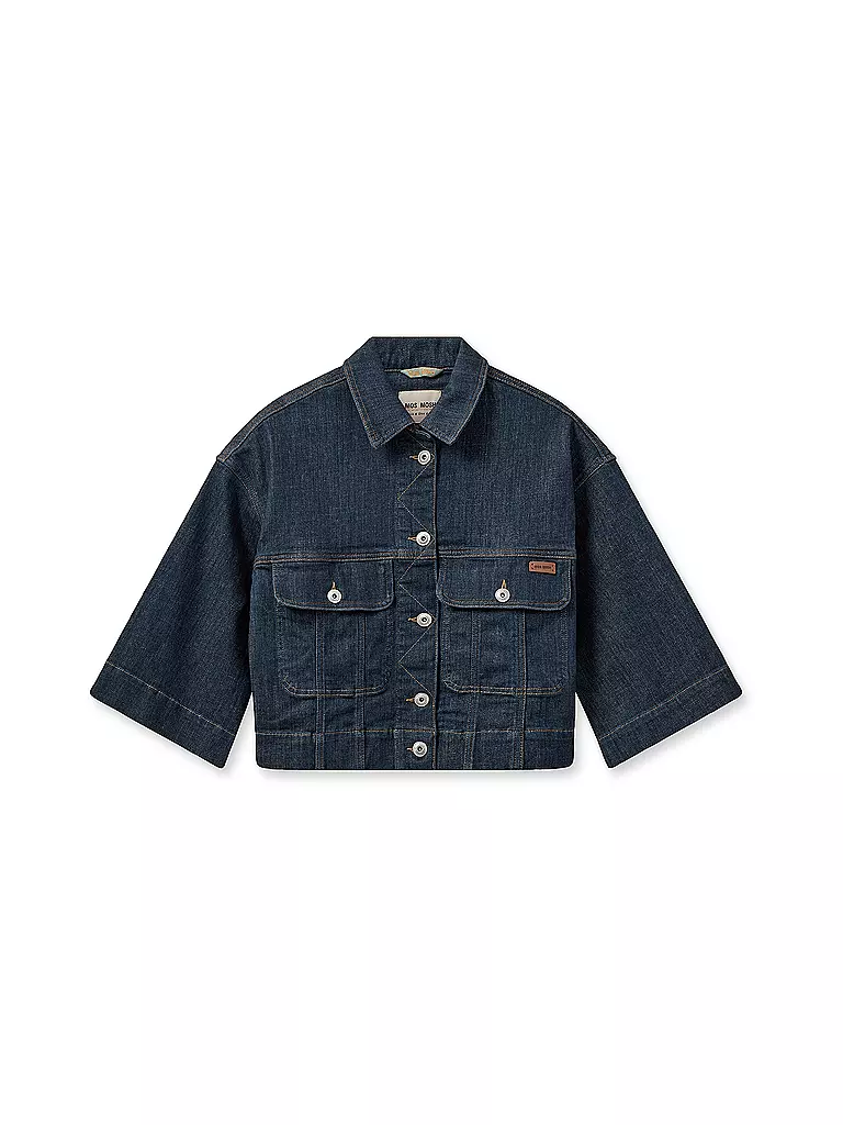 MOS MOSH Jeansjacke Cropped Fit MMPENN dunkelblau