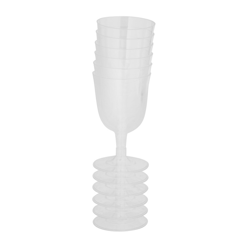 Herbruikbare wijnglazen - 6 stuks - 160 ml