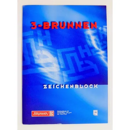 BRUNNEN Zeichenblock, A3, 120g, 20 Blatt