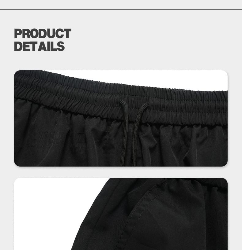 Larvyre - Effen cargoshorts met trekkoordtaille