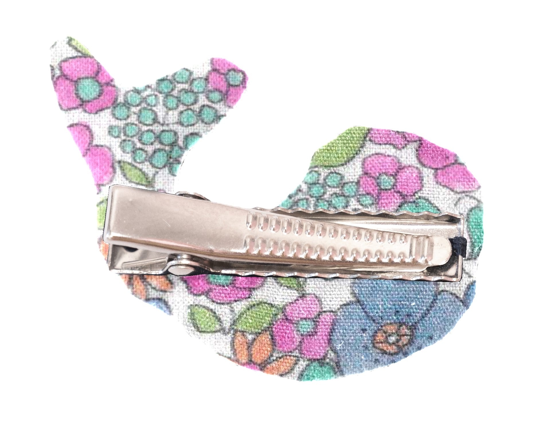 Barrette Baleine Pastel Fleuri