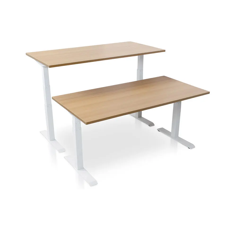 MRC PRO elektrisch ARBO zit-sta bureau - 140x80 cm - havanna