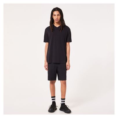 T-Shirt Manches Courtes Oakley Relax V-Neck Noir Homme
