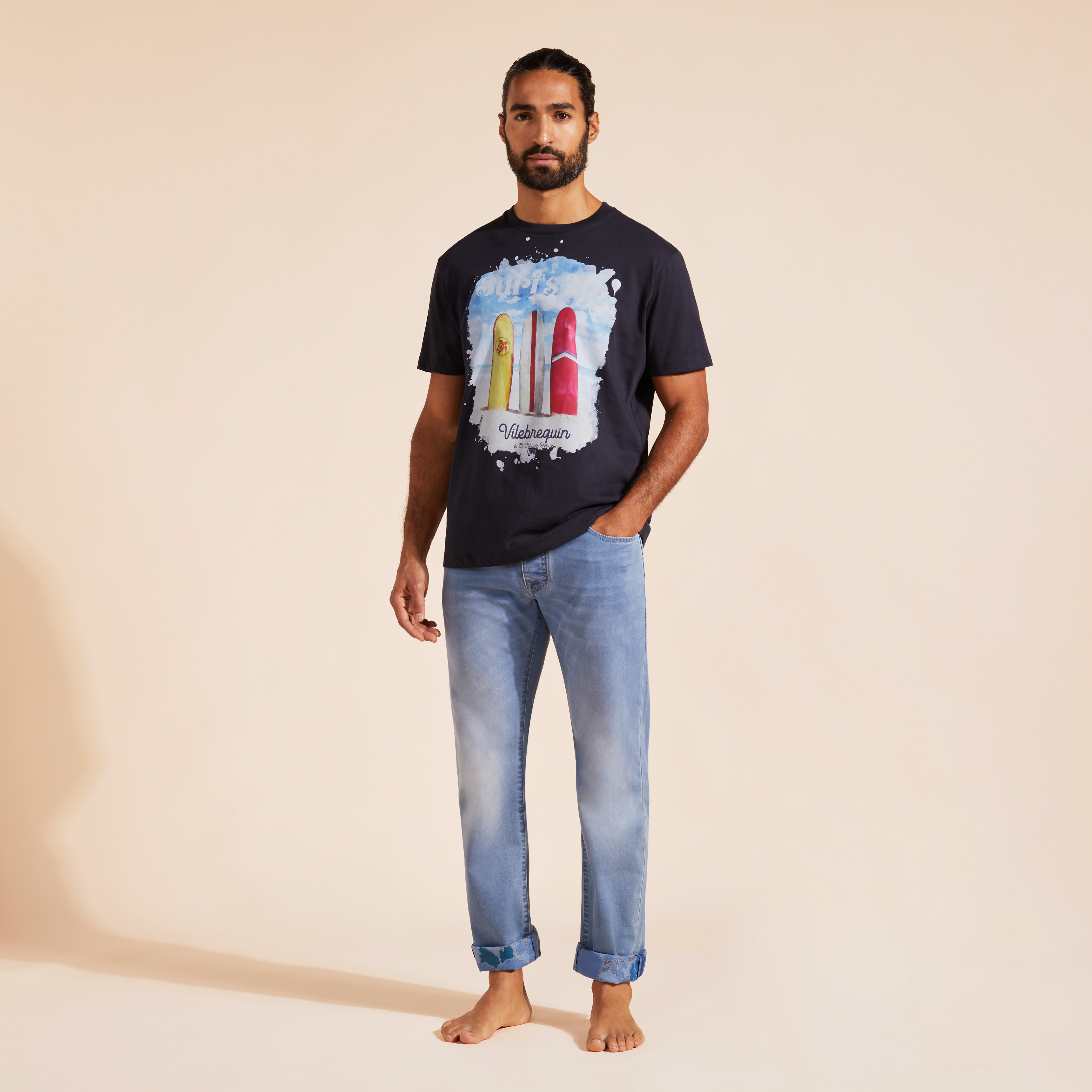 T-Shirt en Coton Homme Surf's Up