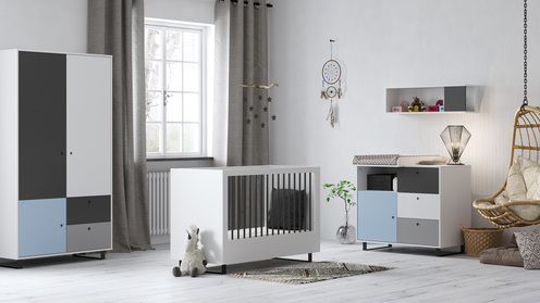 Porte additionnelle Bleue chambre Concept - VOX