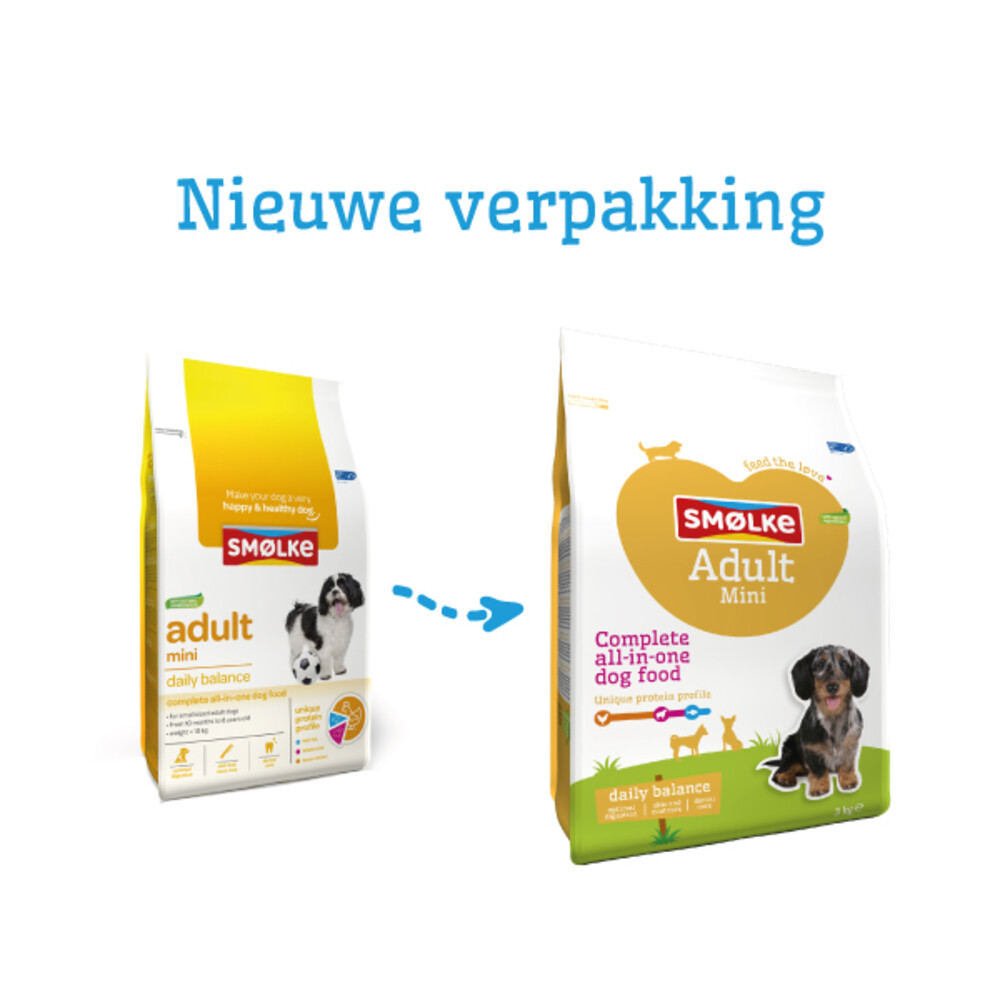 Smolke Hondenvoer Adult Mini3 kg