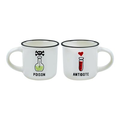 Legami Espresso - 2 Tasses à expresso - Poison et antidote - 50 ml