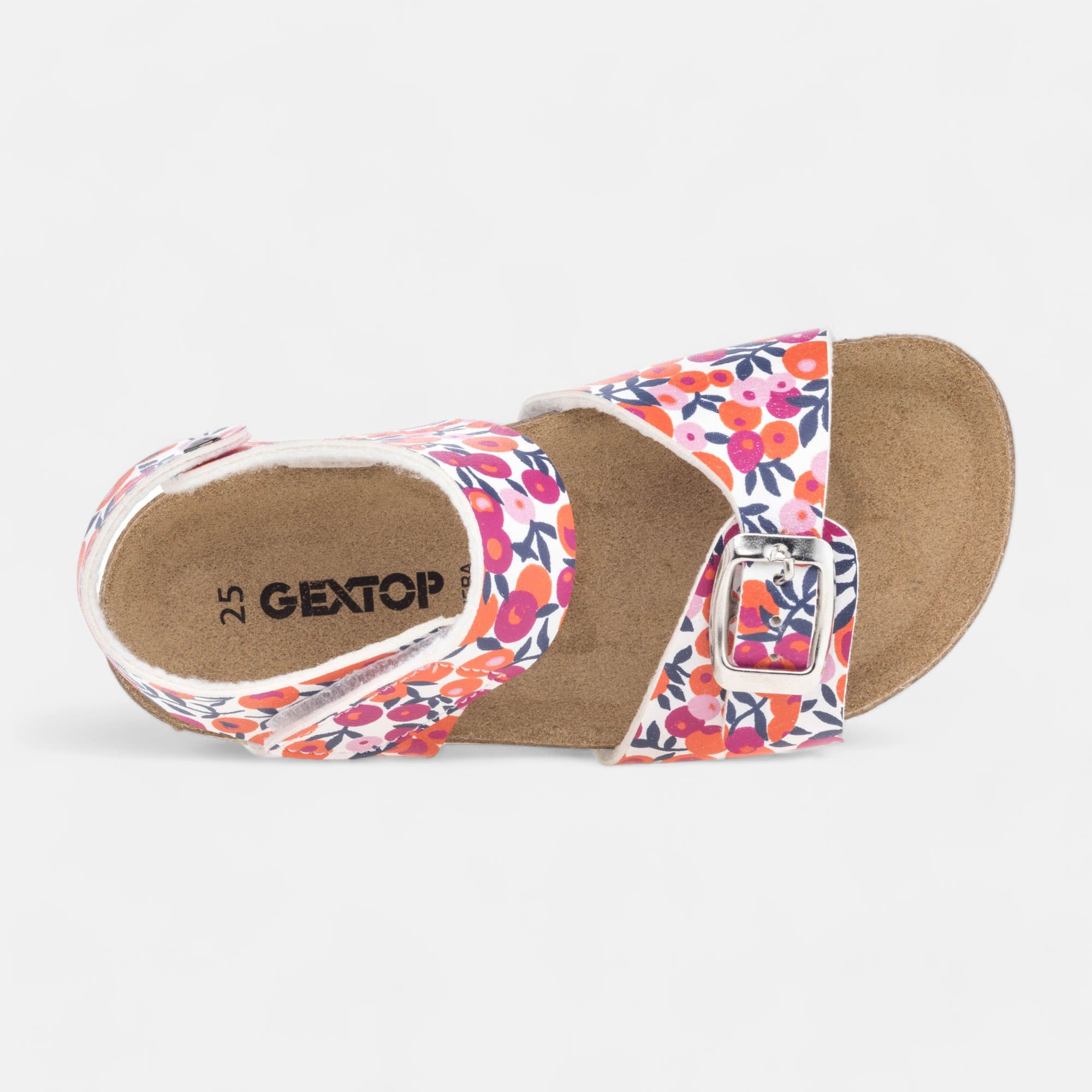 Mules semelle liège Fille rose