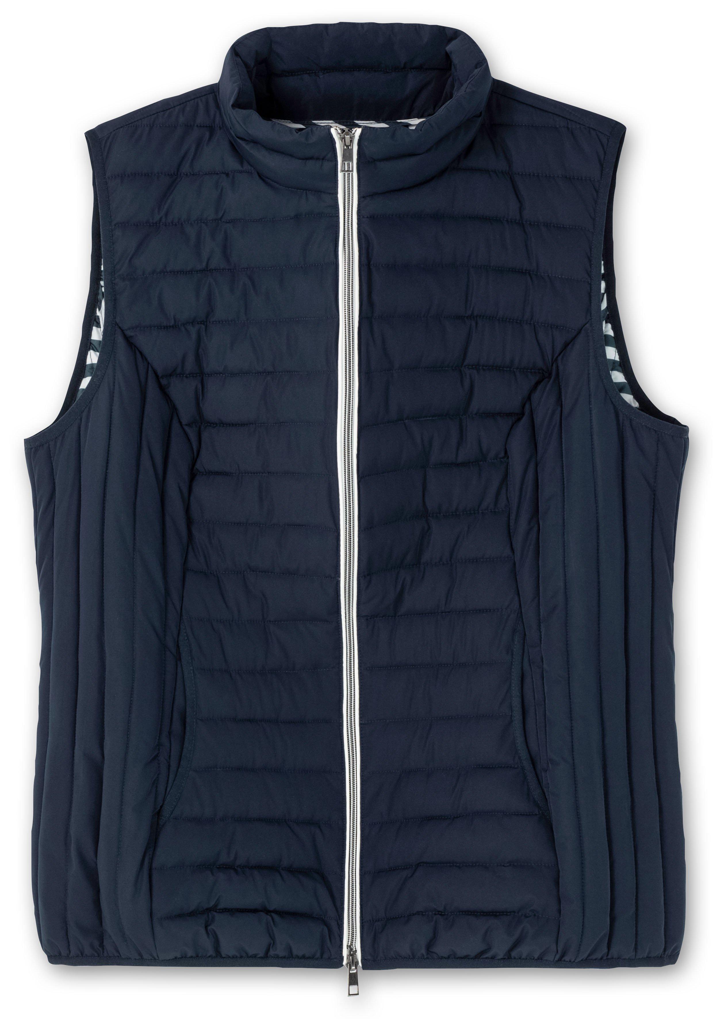 Leicht wattierte Steppweste mit 2-Wege-Zipper