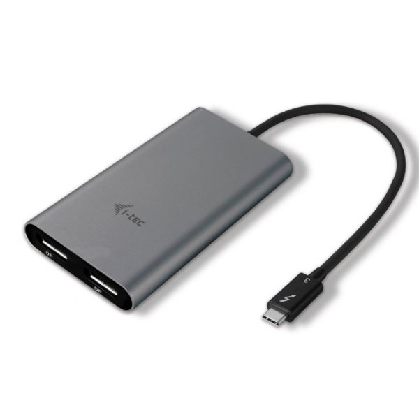 I-Tec Cabo Adaptador Type-C Thunderbolt 3 p/ 2x DisplayPort