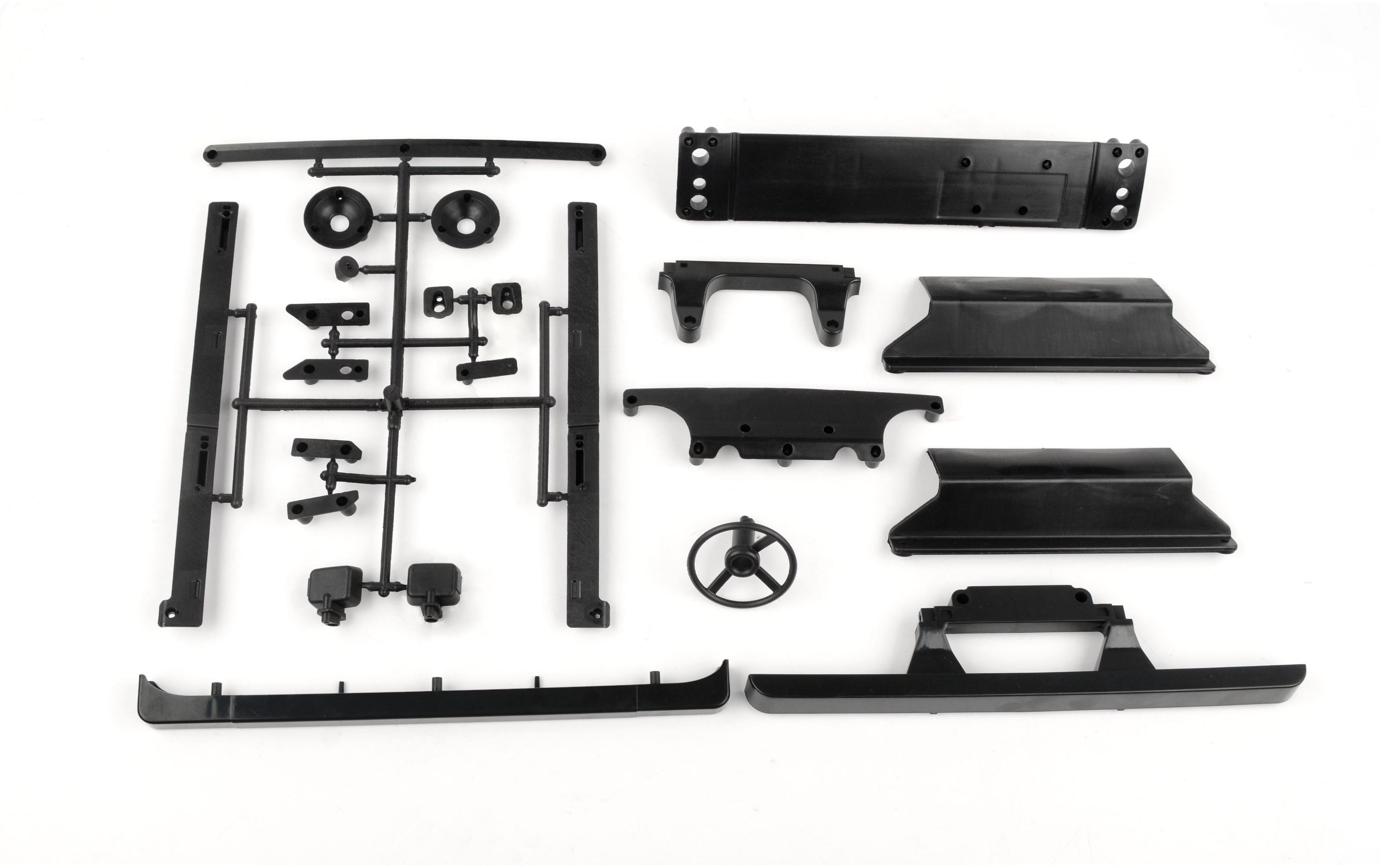 Karosserie Toyota Land Cruiser FJ55 1:10, unlackiert<br>Toyota Land Cruiser FJ55 Lexan Karosserie mit 313 mm Radstand