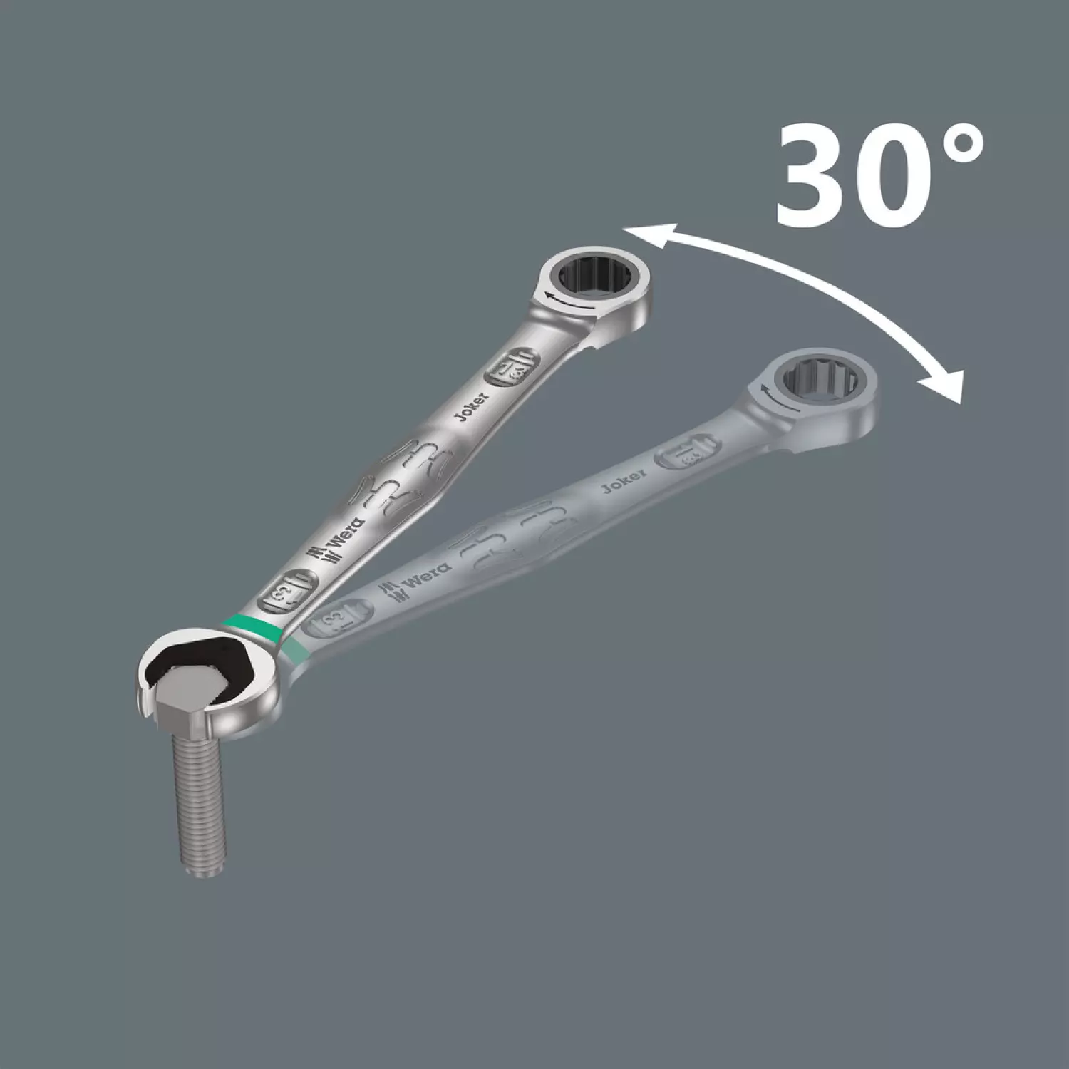 Wera 05073277001 Joker Steek-/ringratelsleutel - 17 x 224mm