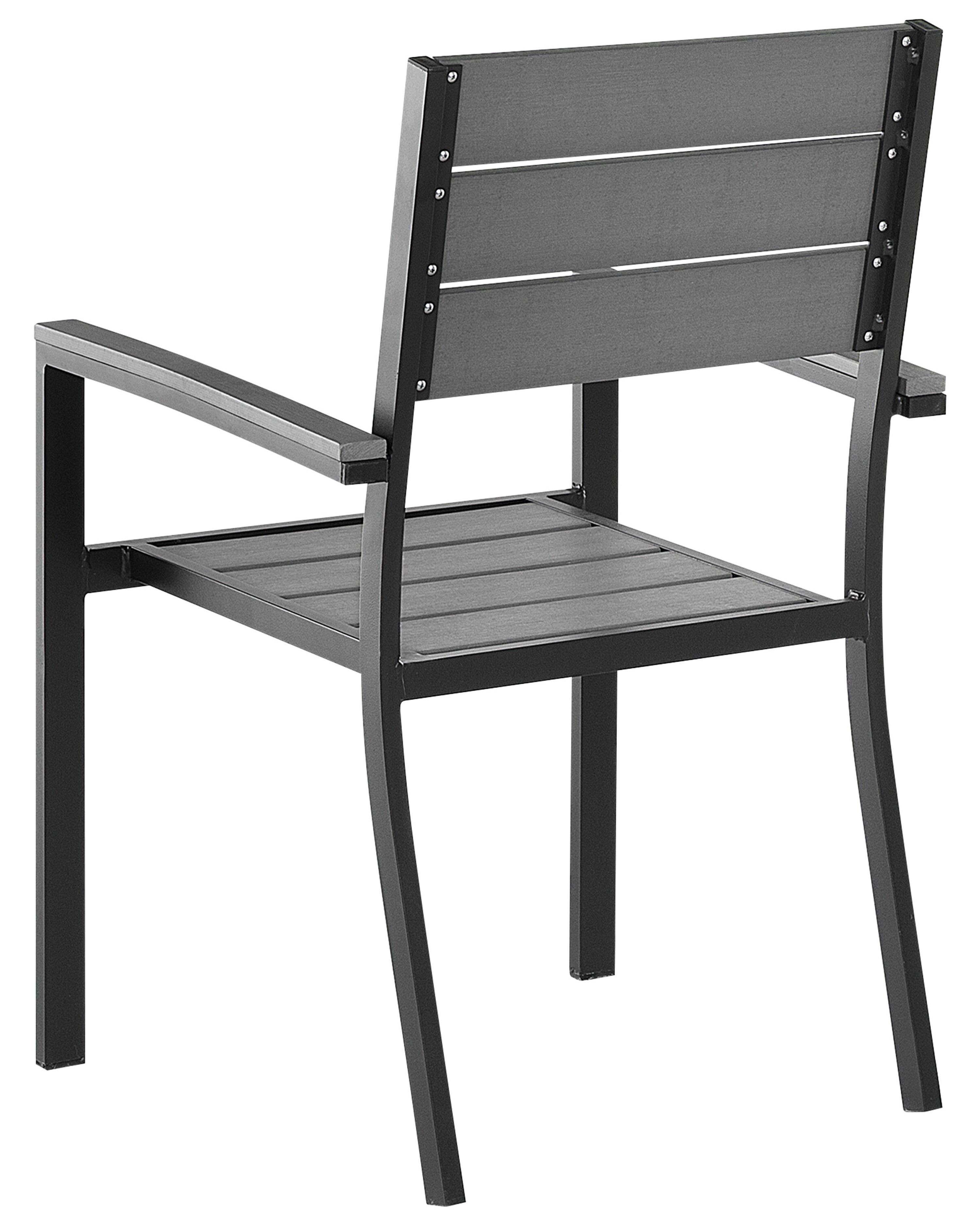 Set van 4 tuinstoelen PRATO Grijs