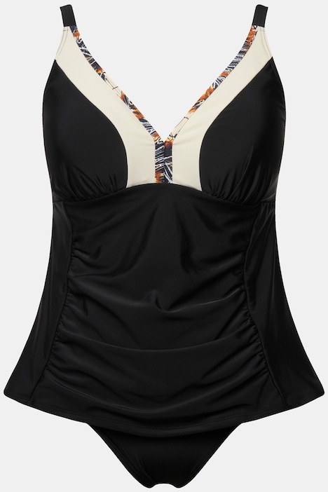 Tankini, Raffung, Zierborte, Softcups