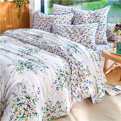 Linge de lit fleurs des champs