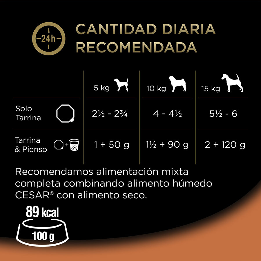 Cesar Selección Clásicos Ração para Cachorro em Pate Tub - Multipack