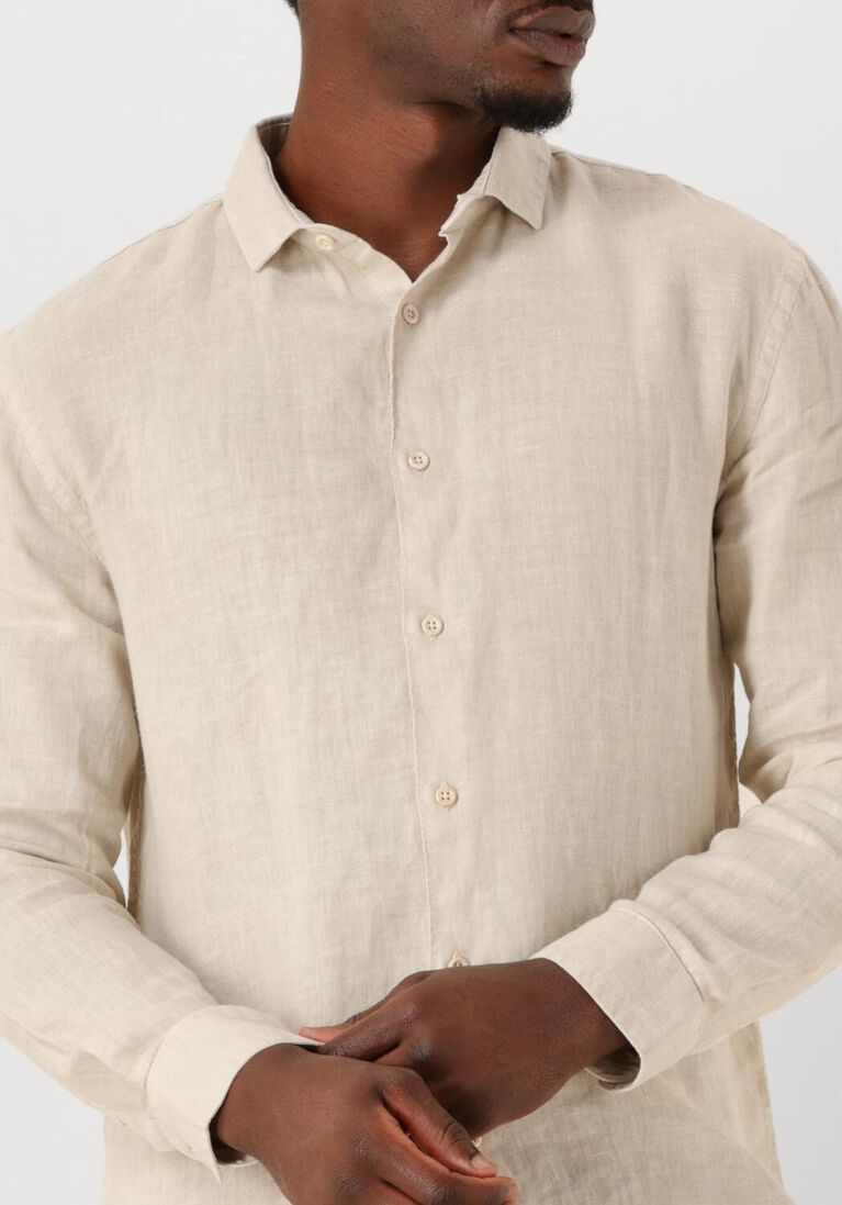 beige the goodpeople casual overhemd soho
