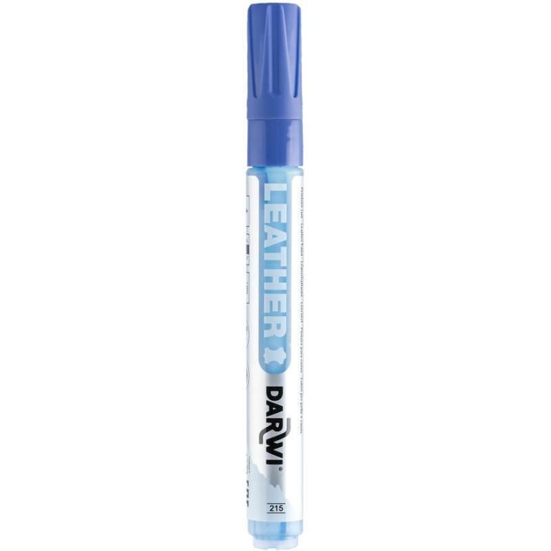 DARWI Marqueur Peinture sur Cuir Pointe Conique Fine 2mm - Bleu