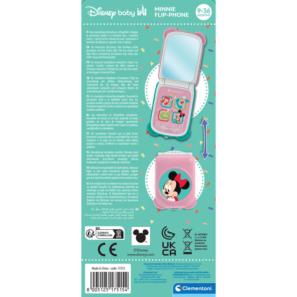 Clementoni Minnie Mouse fliptelefoon