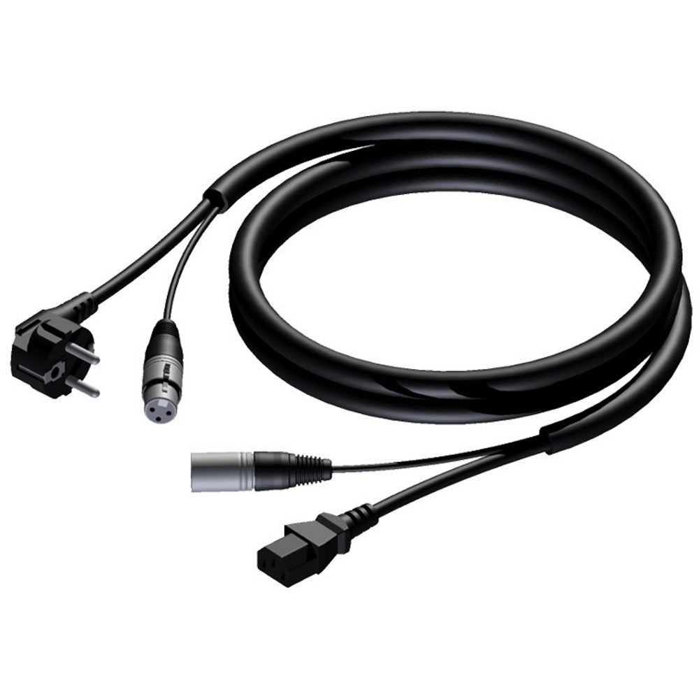 Procab CAB402 Basic schuko/XLR female - euro/XLR male 20 meter