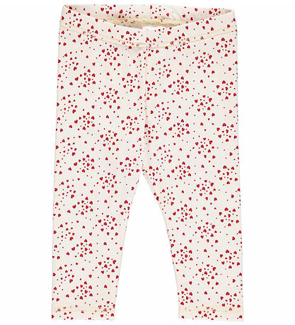 M?Slå Leggings - Love Buttercream/Berry Red