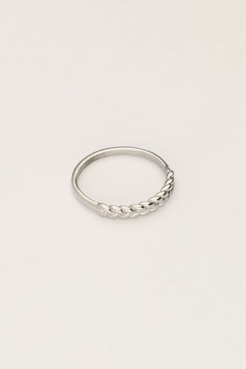 Vintage gevlochten ring minimalistisch