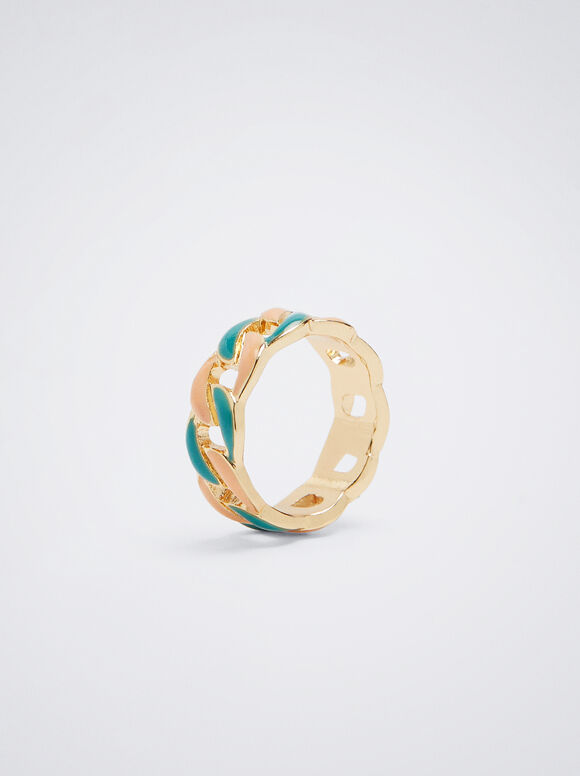 Anel esmaltado - Multicolorido