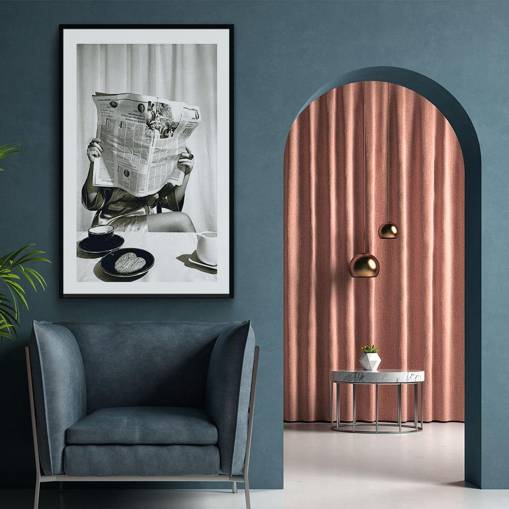 Walljar poster ingelijst - Coffee Time Poster ingelijst - 50 x 70 cm