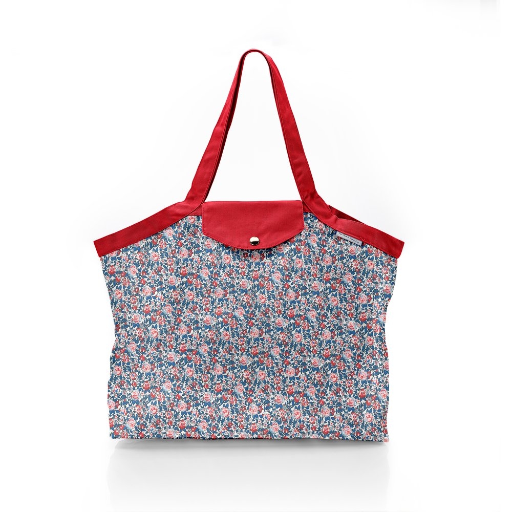 Sac Cabas Taille Moyenne Plissé London Fleuri