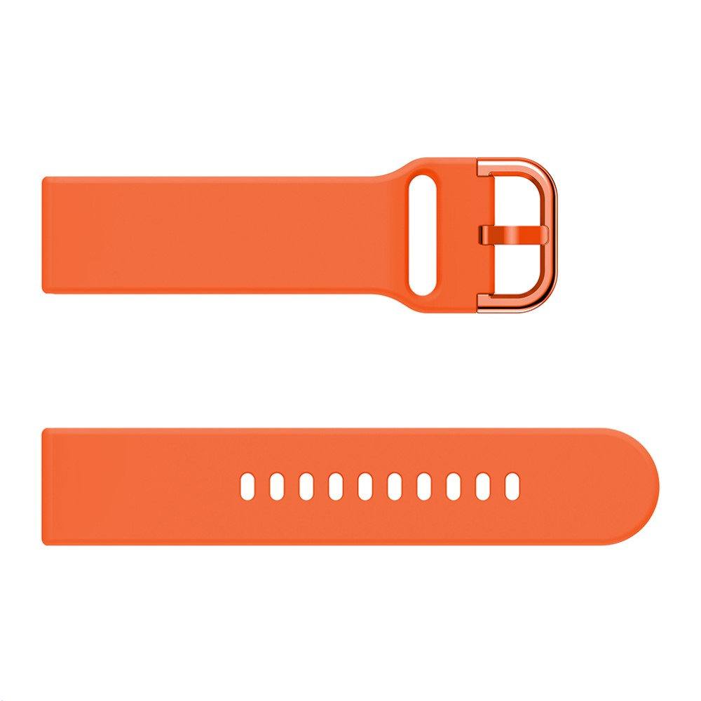 Samsung Galaxy Watch Active 2 (44mm) Silikon Sport Armband mit Dornschliesse (Gelenkumfang: 155-195mm) - Orange