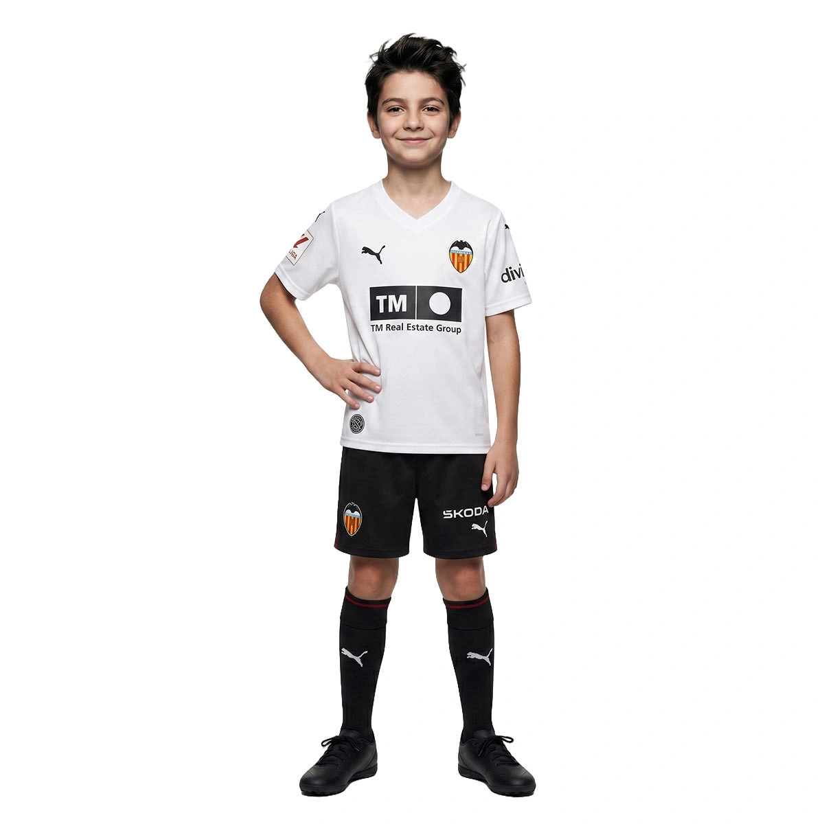 Conjunto Puma Valencia CF Primeiro equipamento 2026-2027 Criança