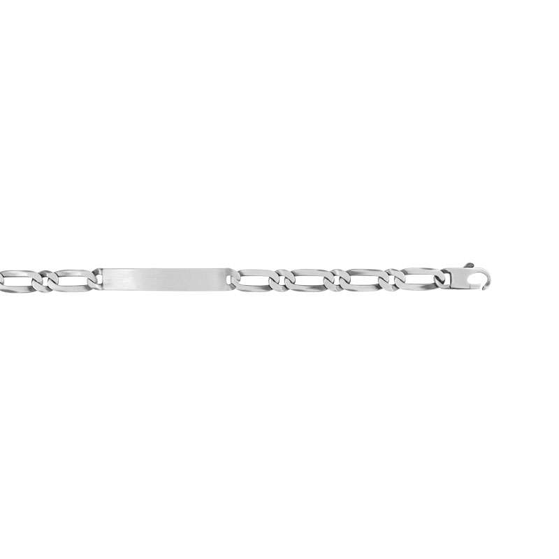 Bracelet identité argent 925 maille cheval personnalisable 21 cm