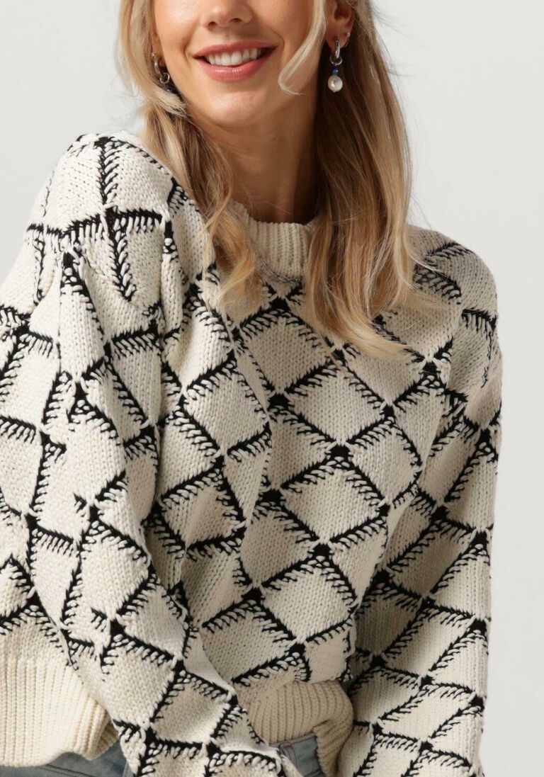 SELECTED FEMME beige selected femme trui slfolivia ls cropped knit o-neck