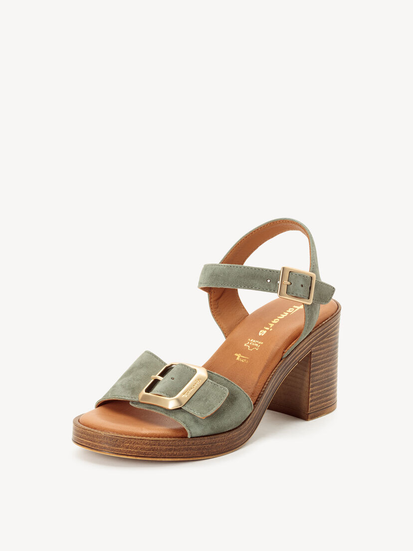 Leren Sandaaltje - groen