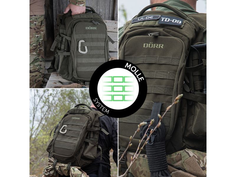 Dörr Fotorucksack ProTac Olivgrün Fotorucksack für den Outdoor-Einsatz