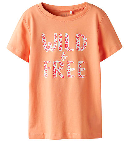 Name It T-Shirt - Noos - NkfVanaya - Papaya Punch/Wild & Gratis