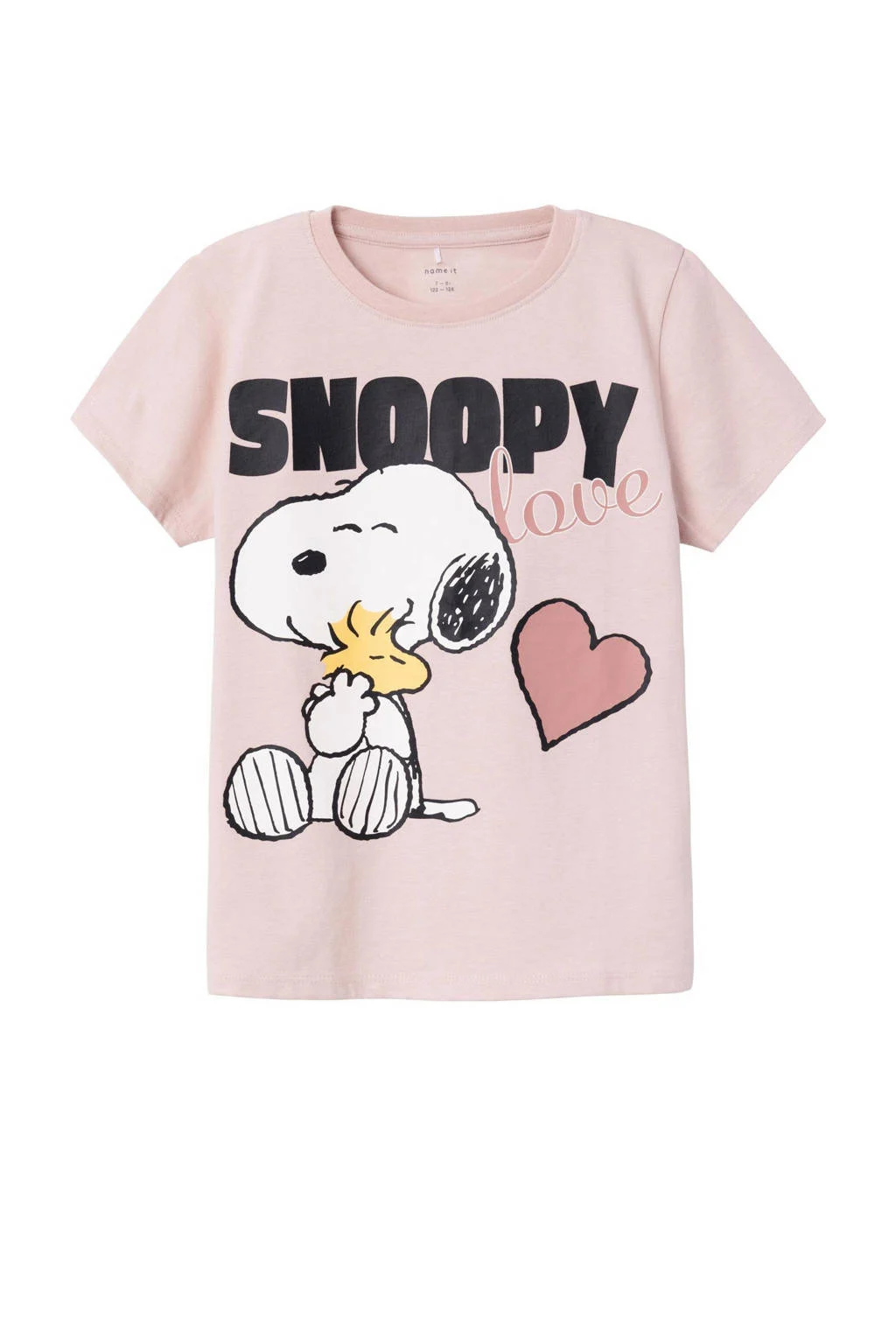 NAME IT T-shirt NKFNANNI SNOOPY met printopdruk zacht oudroze