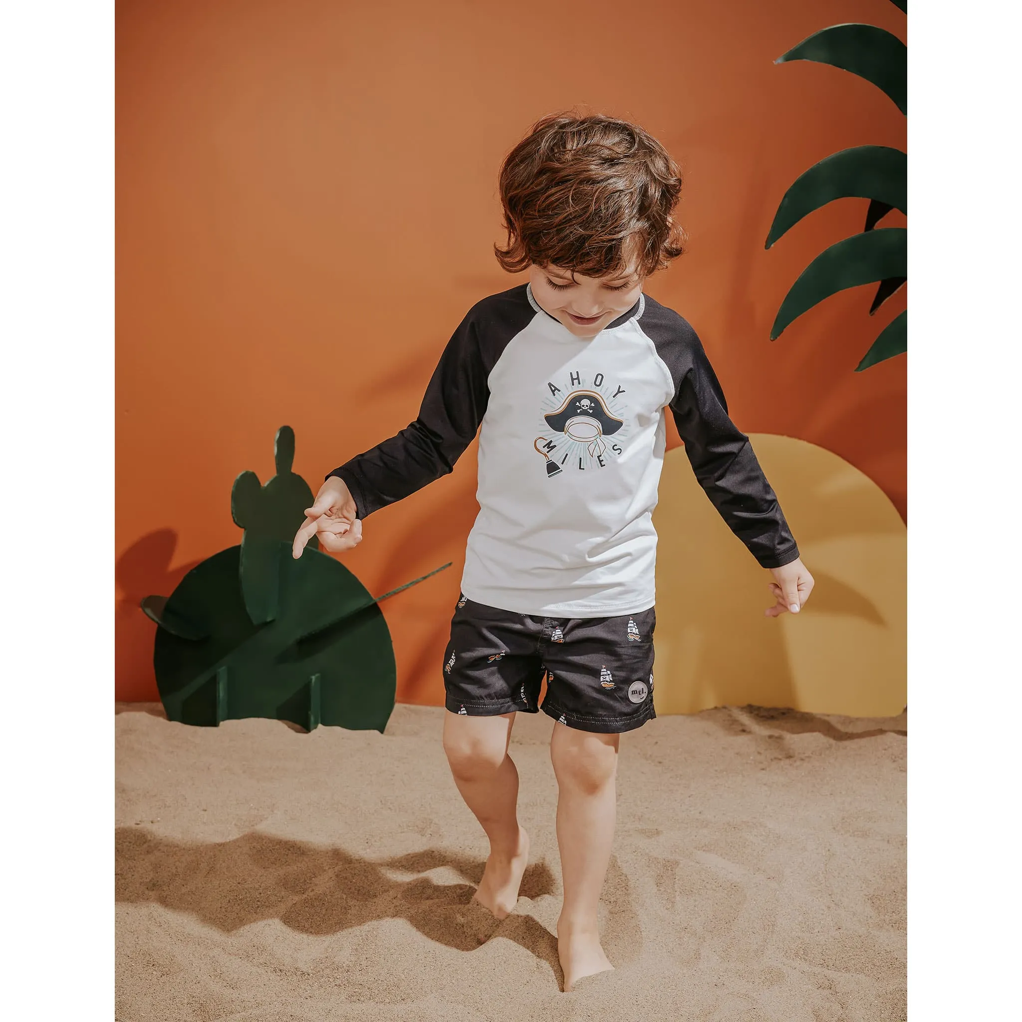 Miles T-Shirt Maillot Manches Longues Pirate 3-7ans