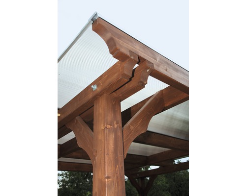 SKAN HOLZ Marseille paviljoen met schroefsteunen, 327 x 350 cm, naturel
