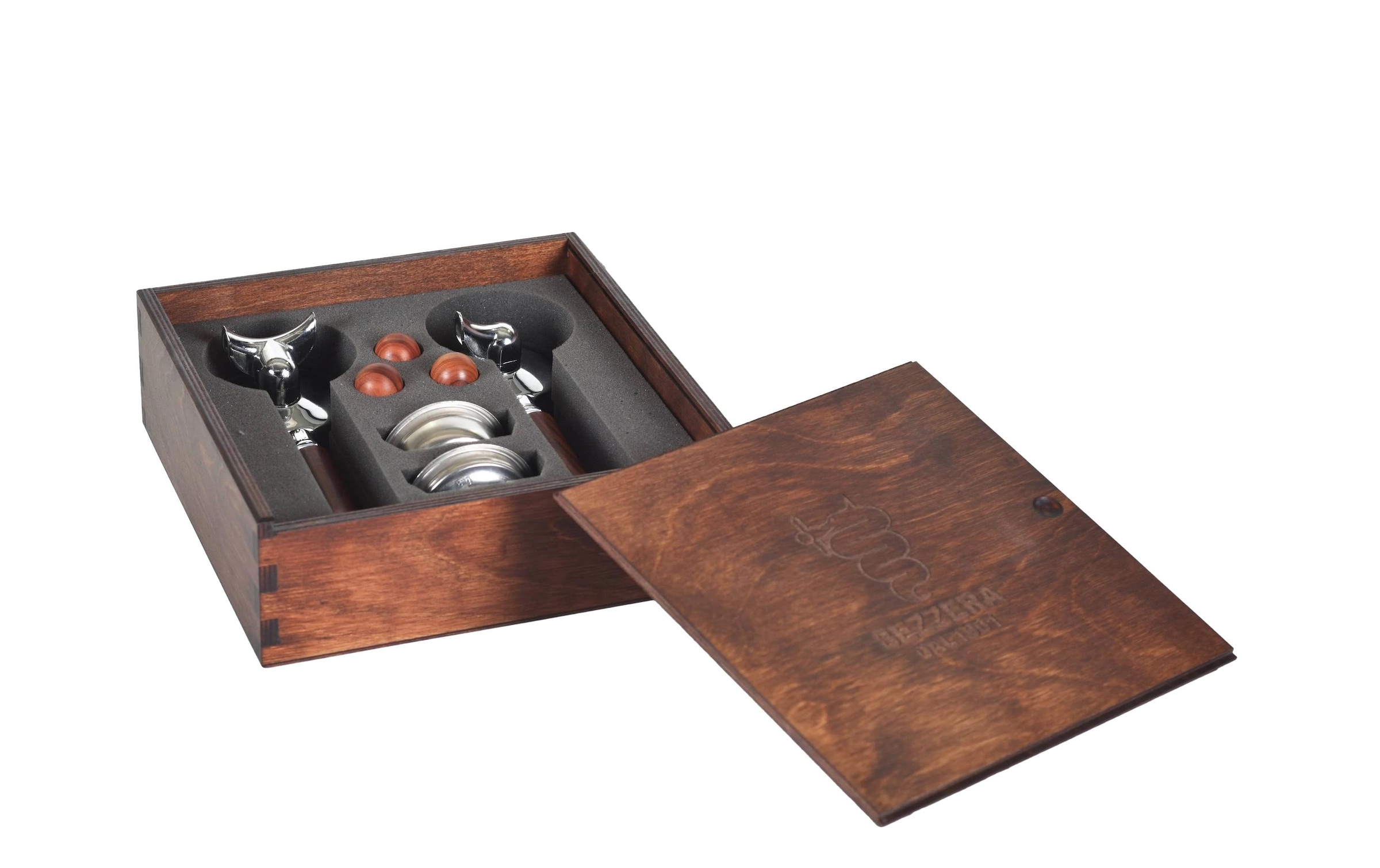 Kaffeebereiter »Bezzera E61 Rosenholz« Material Griff: Rosenholz aus Brasilien