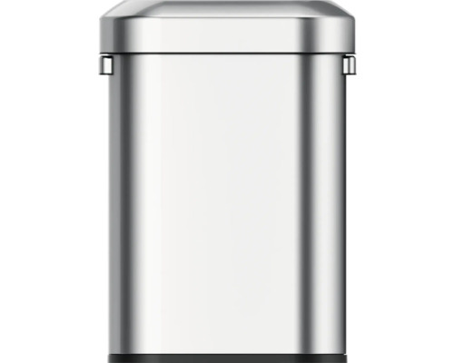 EKO afvalbak met open opening, Urban 60 l, zilver